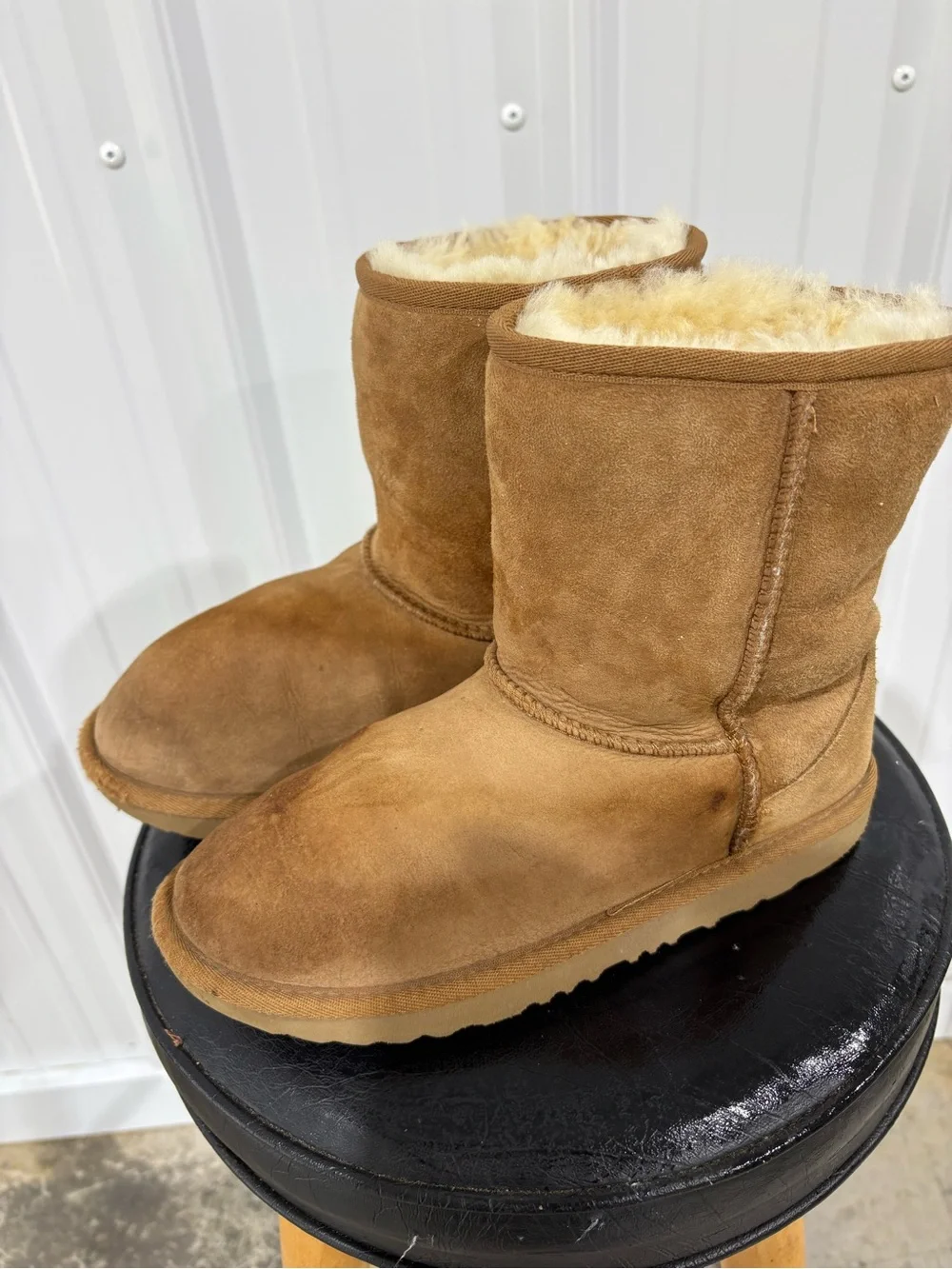 UGG Kids Classic 2 Short Boots - Chestnut Suede